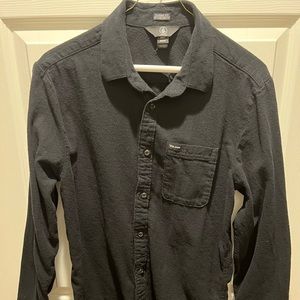 Black Volcom Button Down Shirt